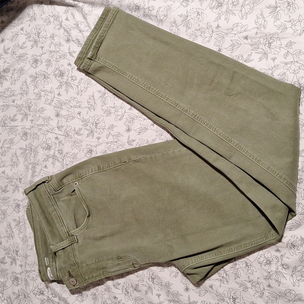 Old navy jeans, size 10, army green